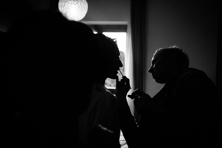 Il trucco della sposa.
