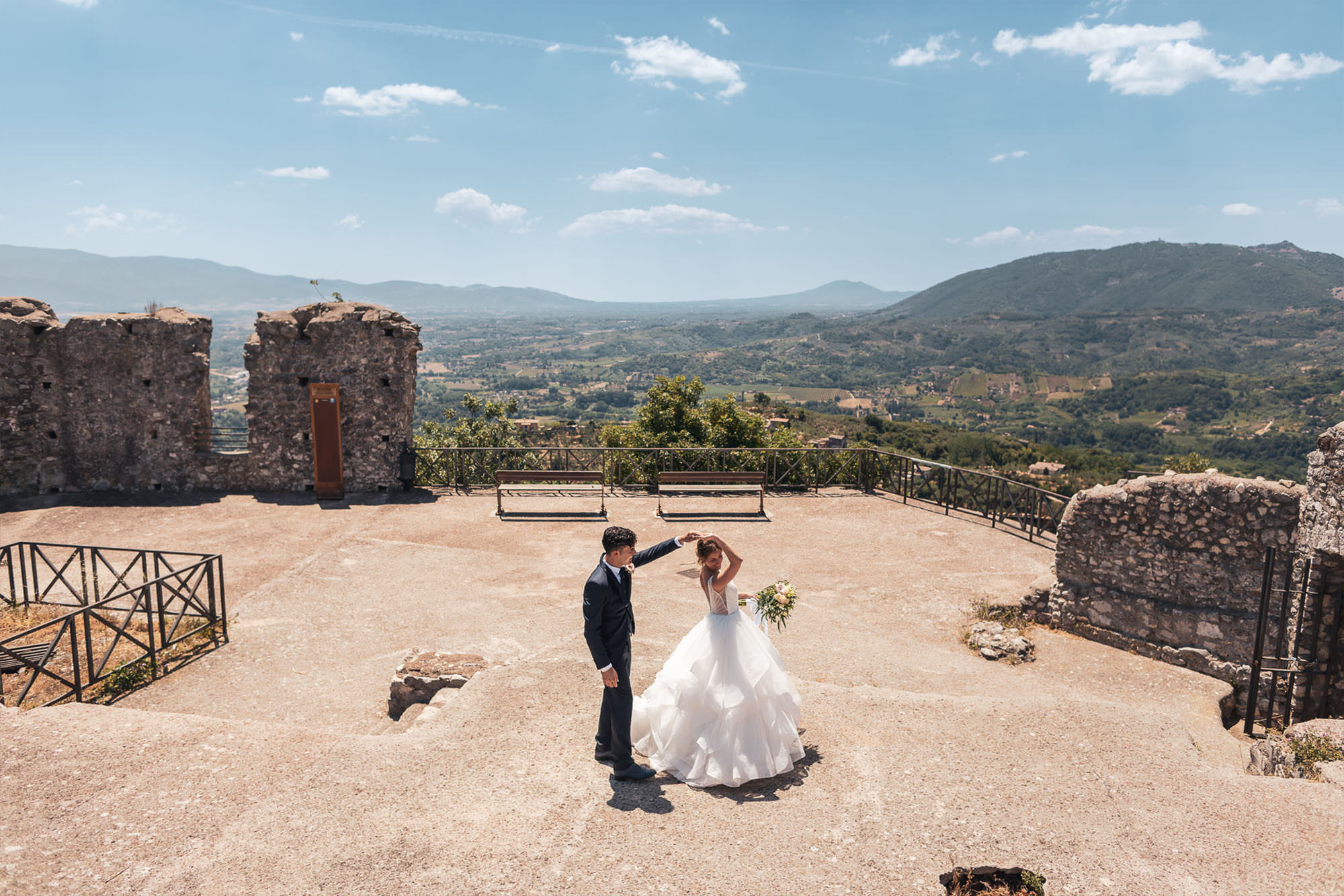 Sposi al Castello di Olevano Romano