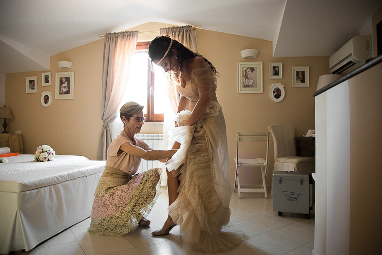 La sposa e sua madre.