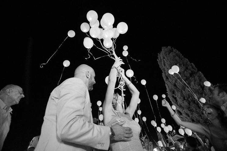 Lancio dei palloncini.